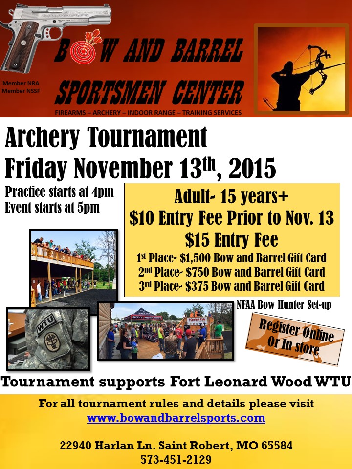 archery tournaments ladies for wednesday flyer
